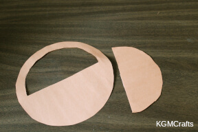 cut out half of the circle step 3