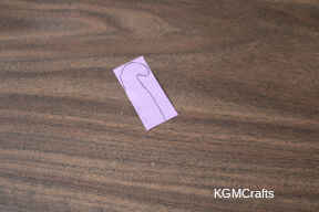 draw a cane on the rectangle step 2