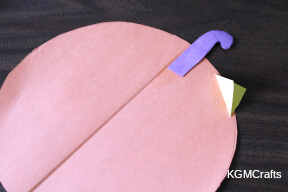 glue the plume and beak to the circle step 3