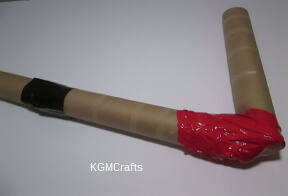 step 2 tape on the handle