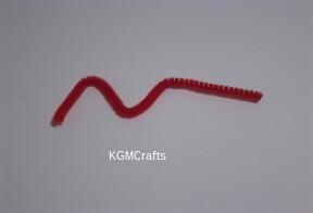 Moses staff step 4 bend a pipe cleaner