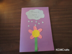 write your message on the outside of the card