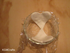 place 2 clay hearts in the bowl step 2