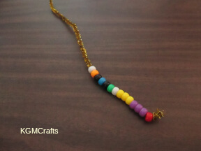 continue adding beads