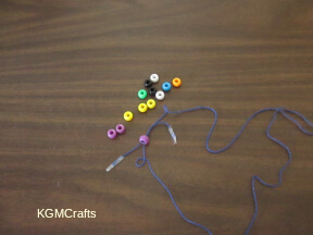 thread the string on one side then the other