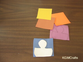 cut out Mary, Joseph, and wise men