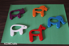animal page step 1 draw around animal cookie cutters