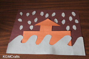step 4 glue the tear shapes and waves
