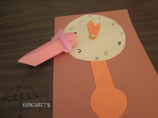 hickory dickory dock nursery rhyme craft