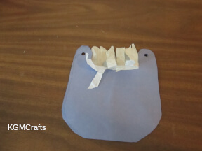 cut slits in the tissue