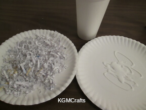 add paper to on plate