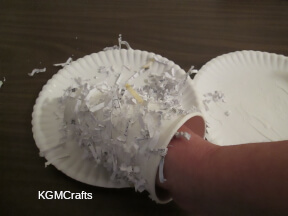 dip cup in the paper