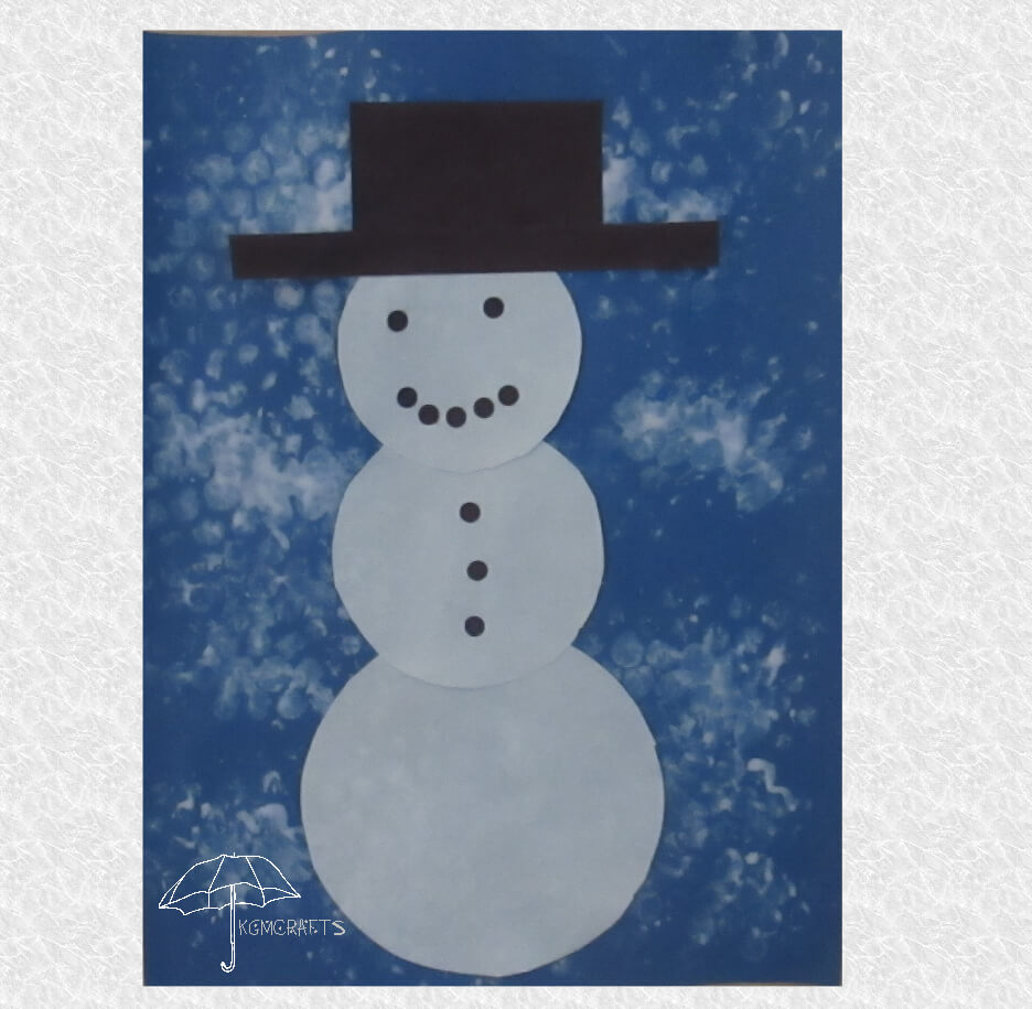 painted snowman craft