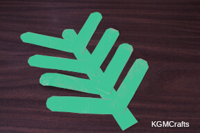 glue the smaller rectangles to the longer one