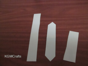 cut strips of paper for the bird