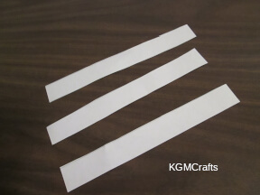 cut 3 strips of paper