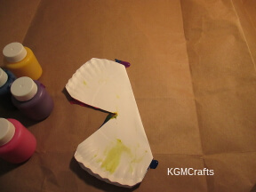 step 3 fold and squish the paint
