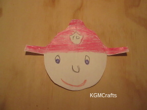cut out the shape and then color use the template to make a fire officer