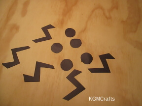 step 2 cut legs and spots