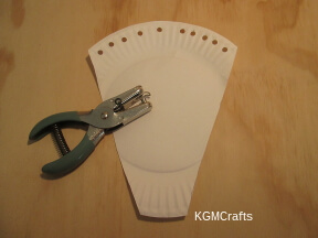 unicorn step 1 cut the unicorn shape and punch holes