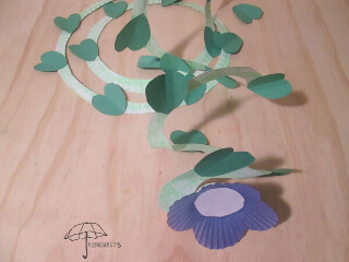 spiral cutting craft vine flower craft