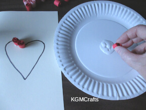 dip the coils in glue and add to your card