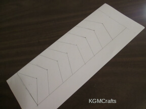 draw lines on a folded piece of paper