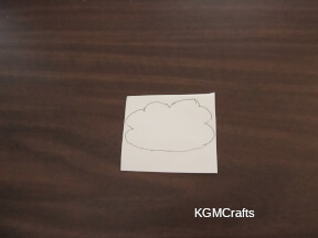 sheep step 1 draw a cloud shape