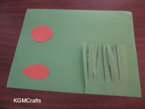 step 6 glue the rectangle over the sheep
