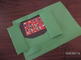 jewels "hidden" in a paper hole lost treasure craft