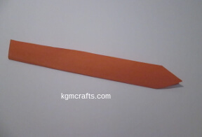 bookmark step 1 fold the paper in half and cut one end