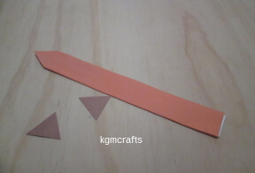step 3 cut two triangles