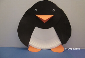 paper plate penguin