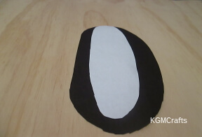 glue the white to the black