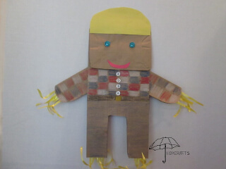 paper bag scarecrow paper bag scarecrow