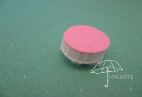 cover the bottle cap