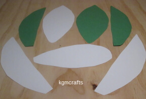 cut out the corn shapes