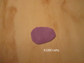 cut the patch out of felt