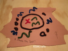 glue the pieces on the paper