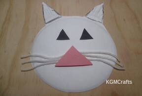 step 3 add a pink triangle for the nose