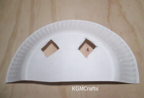 step 2 make diamond shaped eyes