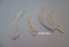 step 4 cut pieces in half