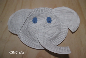 step 2 glue the pieces together to make an elephant