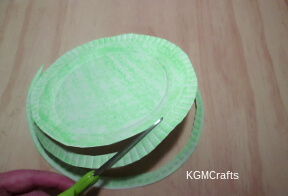 step 2 cut the plate in a spiral