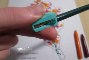 make crayon shavings