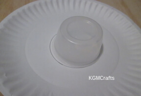 draw a circle in the center of the plate