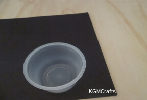 trace the bottom of the cup