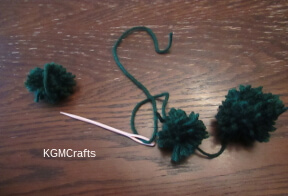 step 2 thread needle and begin to sew