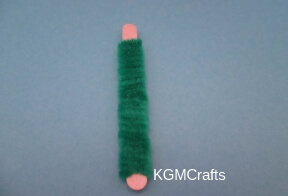 wrap pipe cleaner around stick