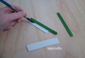 mark a line on the craft foam